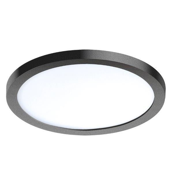 Azzardo AZ2840 LED koupelnové zápustné svítidlo Slim 15 Round 1x12W | 1000lm | 3000K | IP44 - černá - Dekolamp s.r.o.