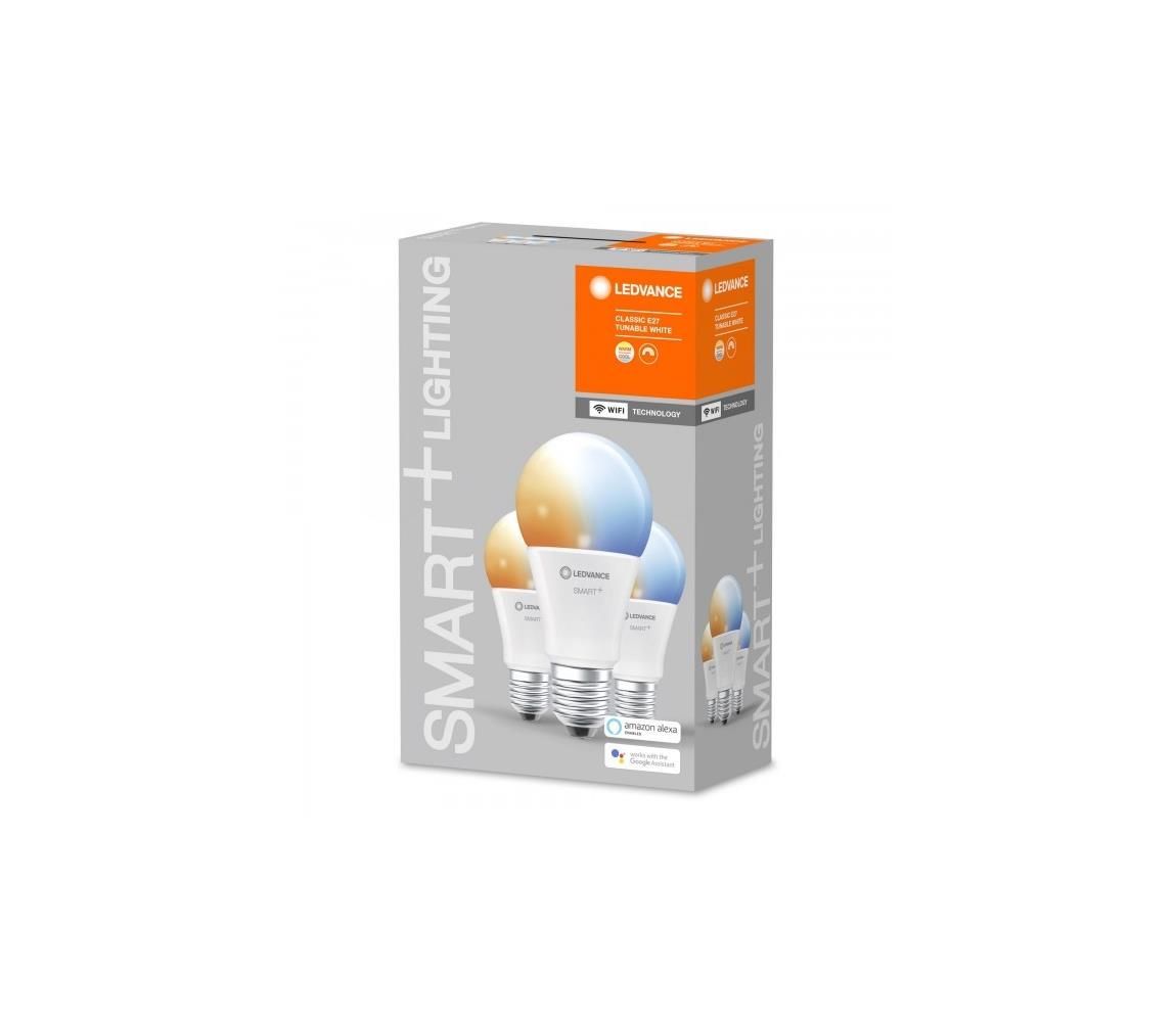 Ledvance SADA 3x LED Stmívatelná žárovka SMART+ E27/9,5W/230V 2700K-6500K - Ledvance  -  Svět-svítidel.cz