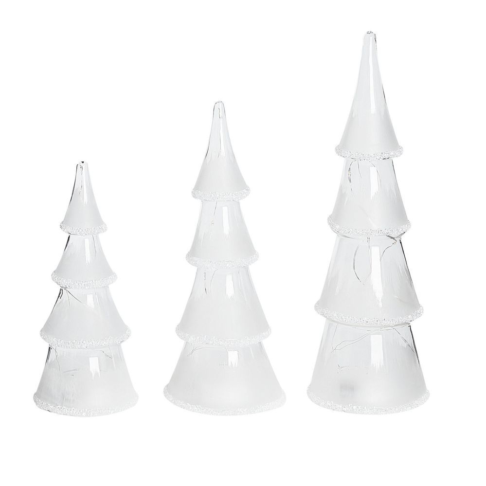 Sada 3 LED vánočních figurek, bílé KIERINKI - Beliani.cz