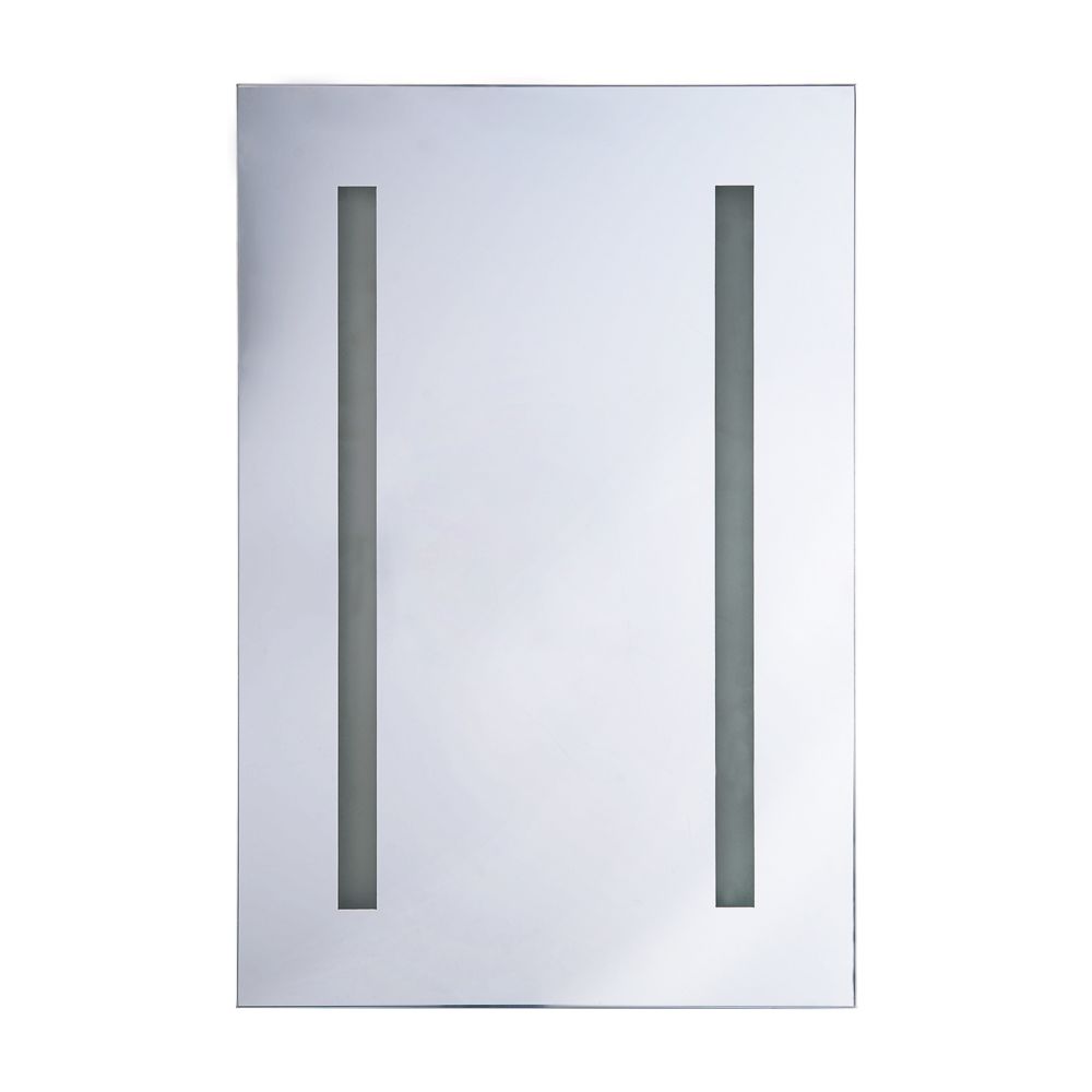 Koupelnová zrcadlová skříňka s LED osvětlením CAMERON - Beliani.cz