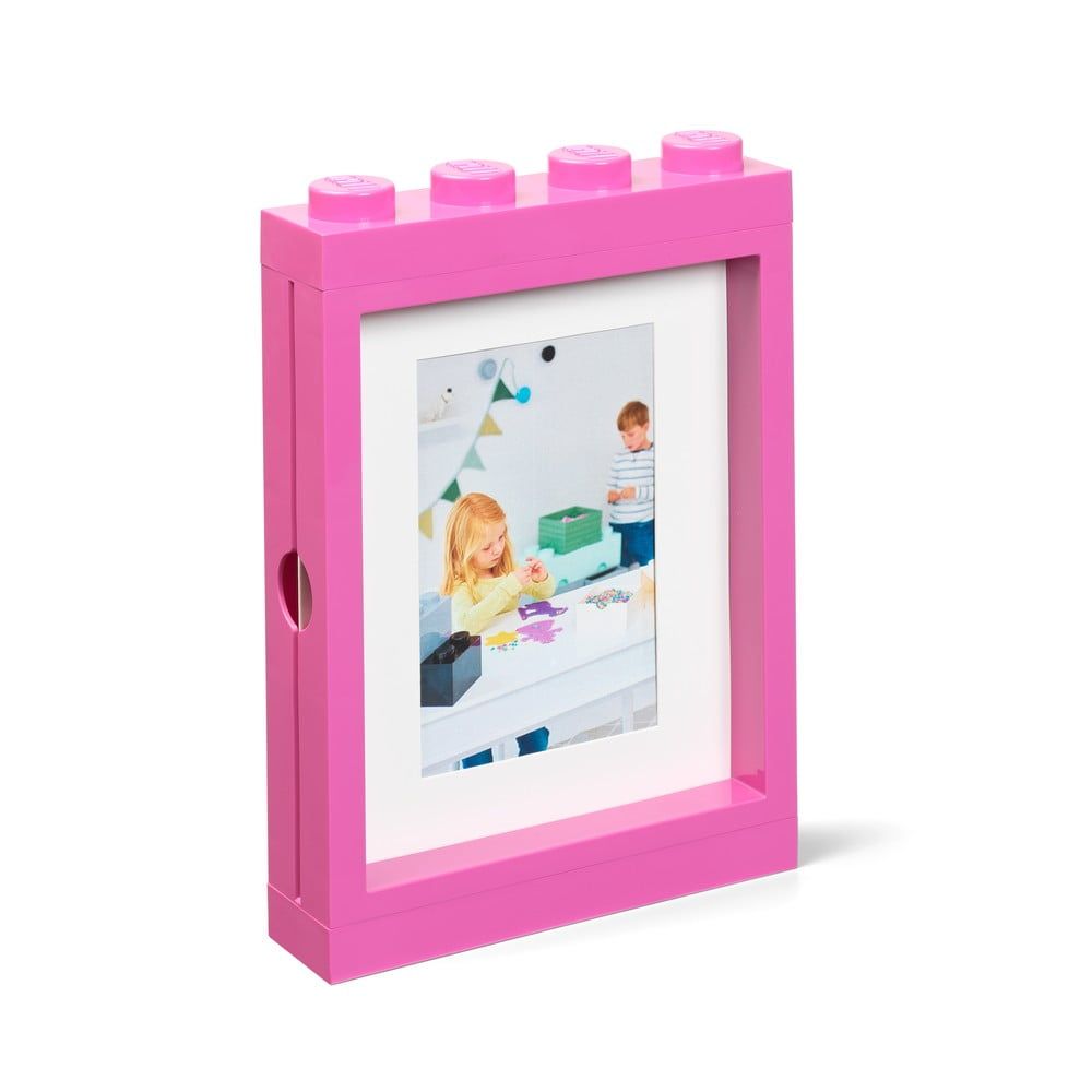 Růžový rámeček na fotku LEGO®, 19,3 x 26,8 cm - Bonami.cz