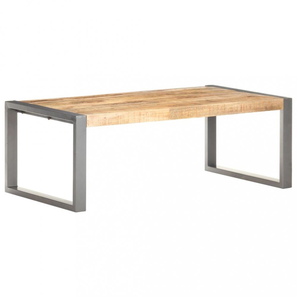 Konferenční stolek masivní dřevo / kov Dekorhome Černá - DEKORHOME.CZ