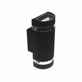  Venkovní nástěnné svítidlo KORTEK 2xGU10/30W/230V IP44 černá 