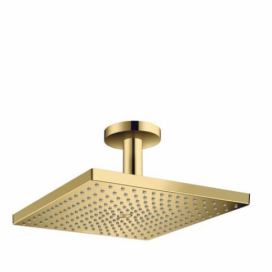 Hlavová sprcha Hansgrohe Raindance strop včetně sprchového ramena leštěný vzhled zlata 26250990