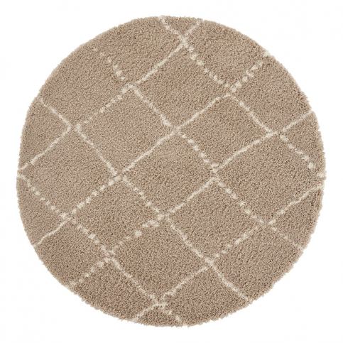 Světle hnědý koberec Mint Rugs Hash, ⌀ 120 cm Bonami.cz