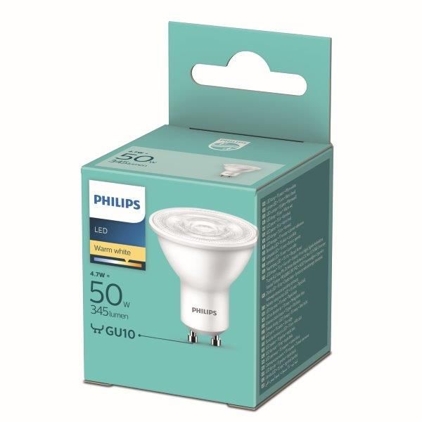 Philips 8719514353923 LED žárovka GU10 4,7W/50W 430lm 4000K 36D - Dekolamp s.r.o.