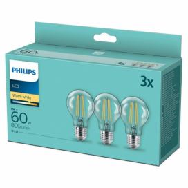 Philips SADA 3x LED Žárovka VINTAGE Philips A60 E27/7W/230V 2700K 