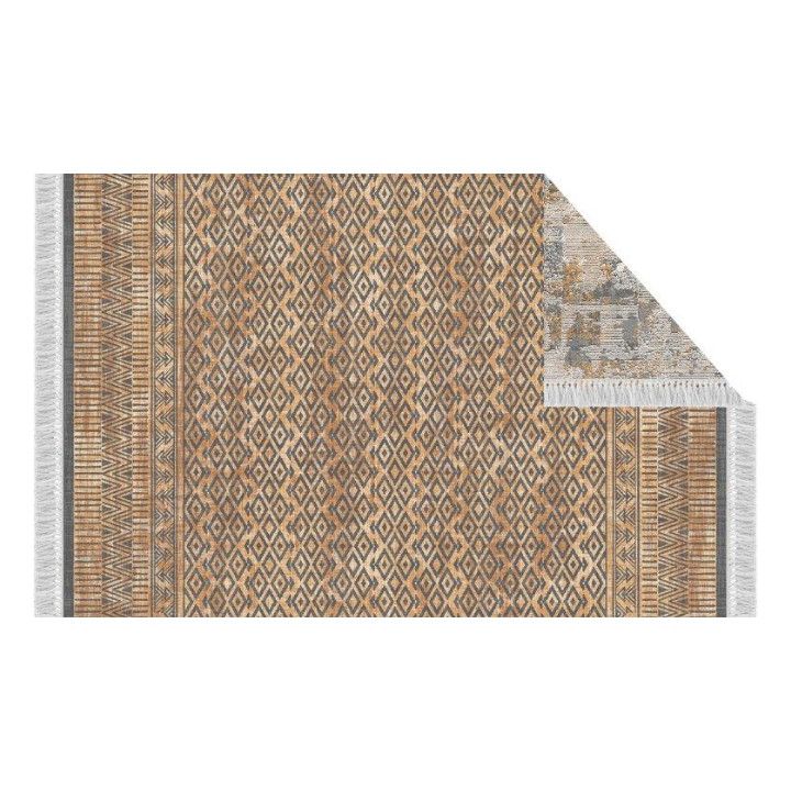 Tempo Kondela Oboustranný koberec MADALA 180x270 cm - vzor / hnědá - ATAN Nábytek