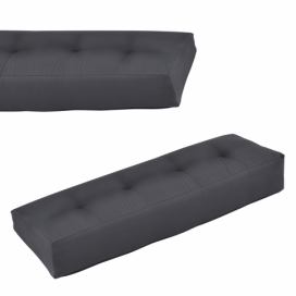 [en.casa]® Paletový nábytek - polštář - tmavě šedý