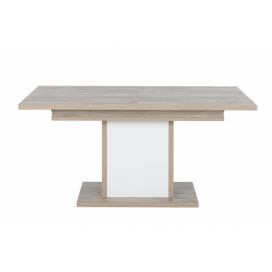 Aldo Designový rozkládací jídelní stůl Aston oak, white