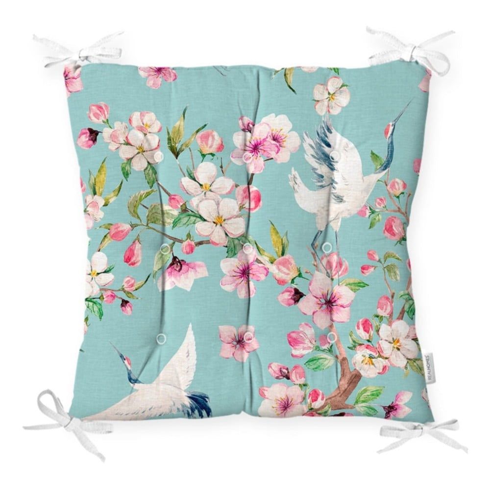 Podsedák na židli Minimalist Cushion Covers Flowers and Bird, 40 x 40 cm - Bonami.cz
