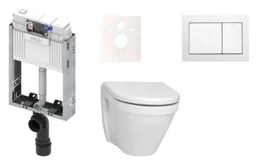 Cenově zvýhodněný závěsný WC set TECE k zazdění + WC Vitra S50 KMPLS50T - Siko - koupelny - kuchyně