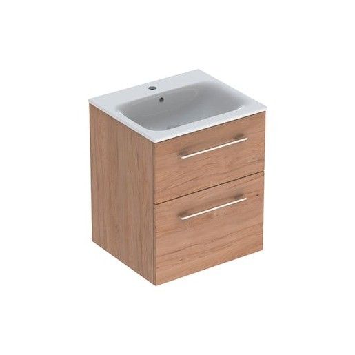 Koupelnová skříňka s umyvadlem Geberit Selnova 55x50,2x65,2 cm ořech hickory světlý 501.235.00.1 - Siko - koupelny - kuchyně