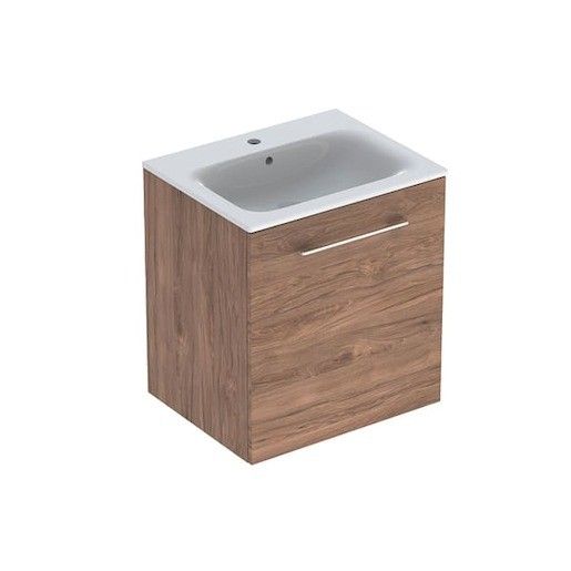 Koupelnová skříňka s umyvadlem Geberit Selnova 60x50,2x65,2 cm ořech hickory 501.254.00.1 - Siko - koupelny - kuchyně