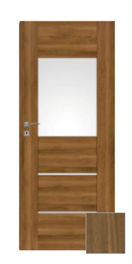 Interiérové dveře Naturel Aura levé 80 cm ořech karamelový AURA2OK80L - Siko - koupelny - kuchyně