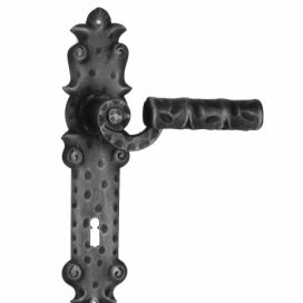 GALBUSERA Kovaná klika na dveře model 313 - železo, antická černá