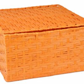 Vingo Sada 3 úložných boxů s víkem oranžových