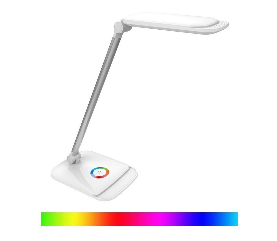  LED RGB Dotyková stmívatelná stolní lampa LED/18W/230V + USB  -  Svět-svítidel.cz