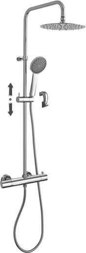 Sprchový systém Paffoni s termostatickou baterií chrom ZCOL685LIQCR - Siko - koupelny - kuchyně
