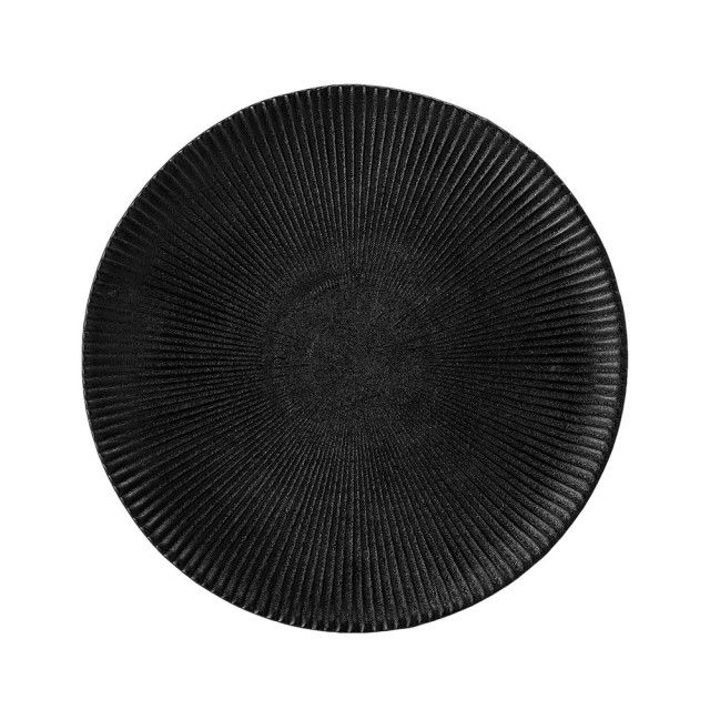Černý talíř z kameniny Bloomingville Neri, ø 23 cm - Bonami.cz