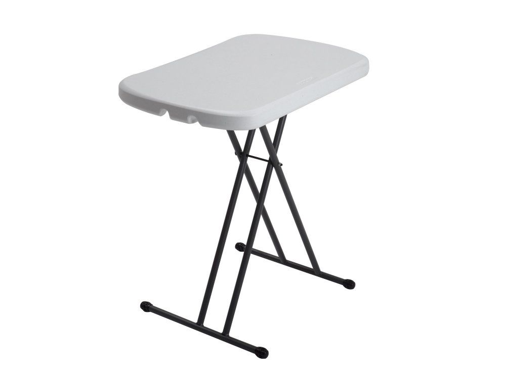 Skládací příruční stolek bílá / černá Dekorhome - DEKORHOME.CZ
