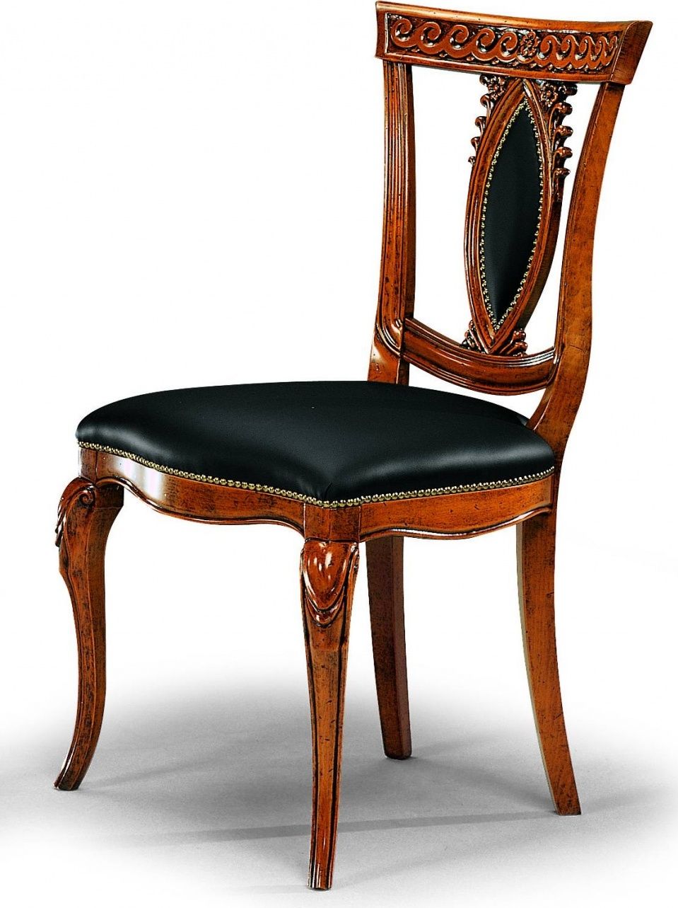 Královská židle bez opěrek černá kůže 56x48x96 Mdum - M DUM.cz