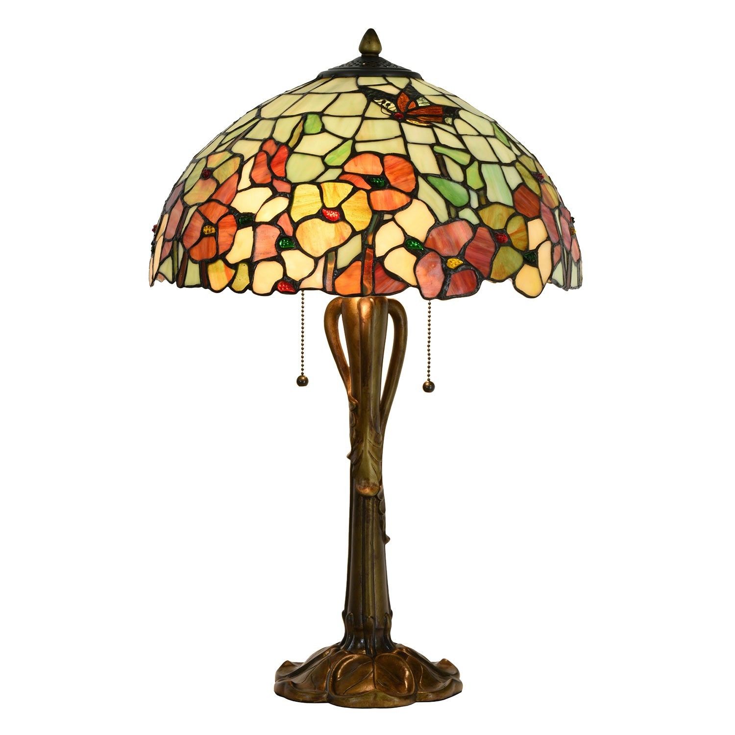 Stolní lampa Tiffany Esmée - Ø 40*63 cm E27/2*60W Clayre & Eef - LaHome - vintage dekorace