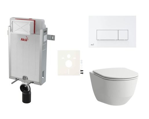 Cenově zvýhodněný závěsný WC set Alca k zazdění + WC Laufen  SIKOAL7 - Siko - koupelny - kuchyně