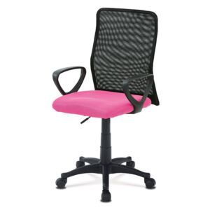 Kancelářská židle na kolečkách Autronic KA-B047 PINK – černá/růžová - Favi.cz