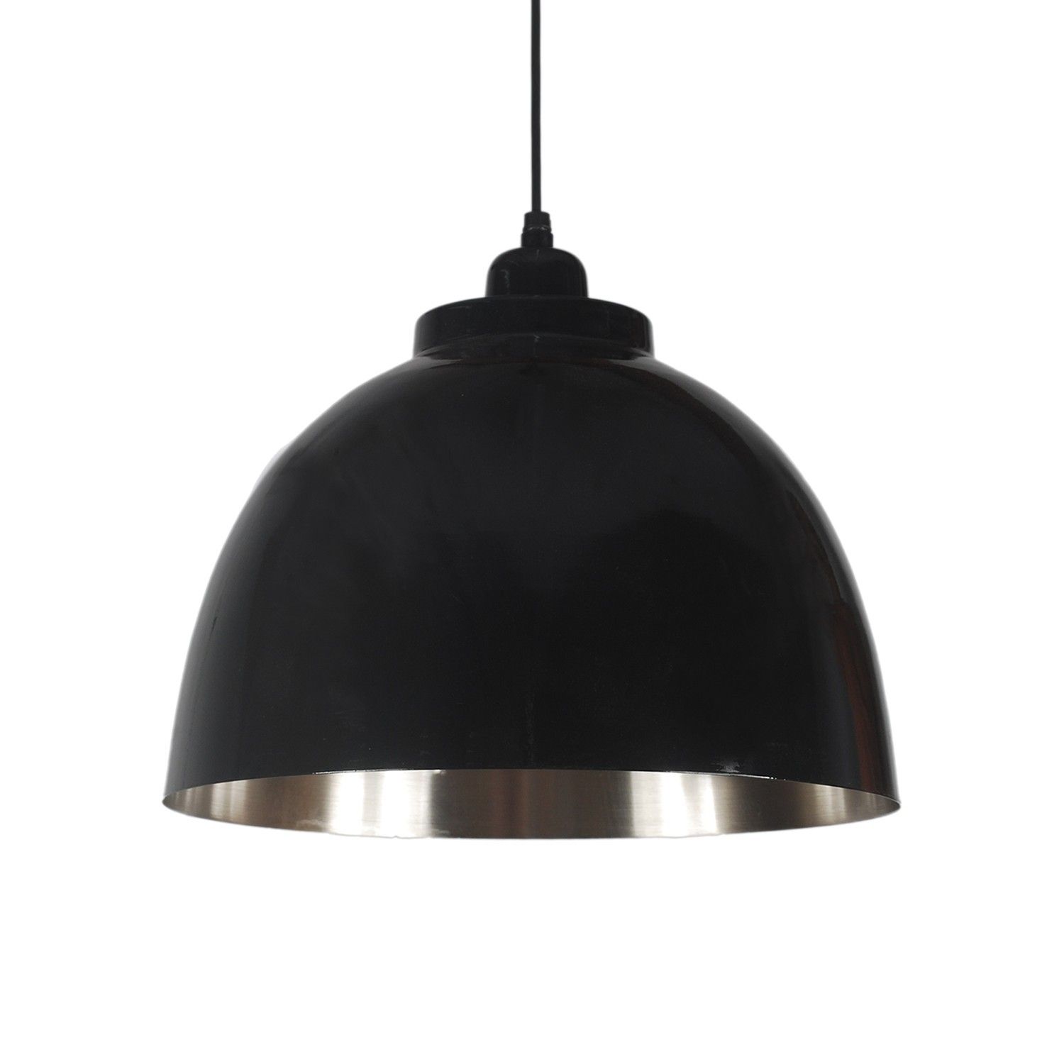 Černé závěsné kovové světlo Capri - Ø 32*22 cm Collectione - LaHome - vintage dekorace