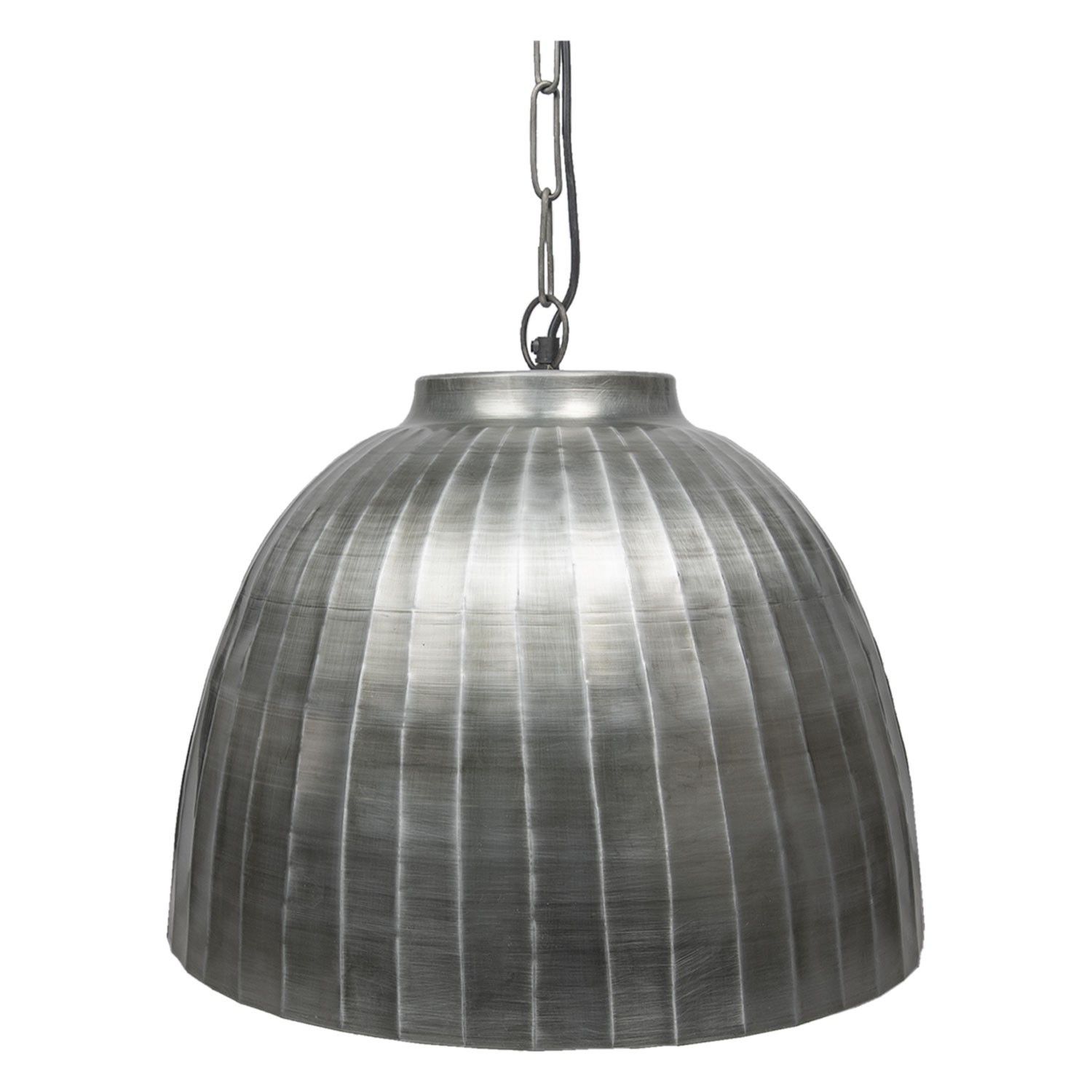 Kovové stropní svítidlo Industrial Zilver - Ø 45*42 cm E27*1 Clayre & Eef - LaHome - vintage dekorace