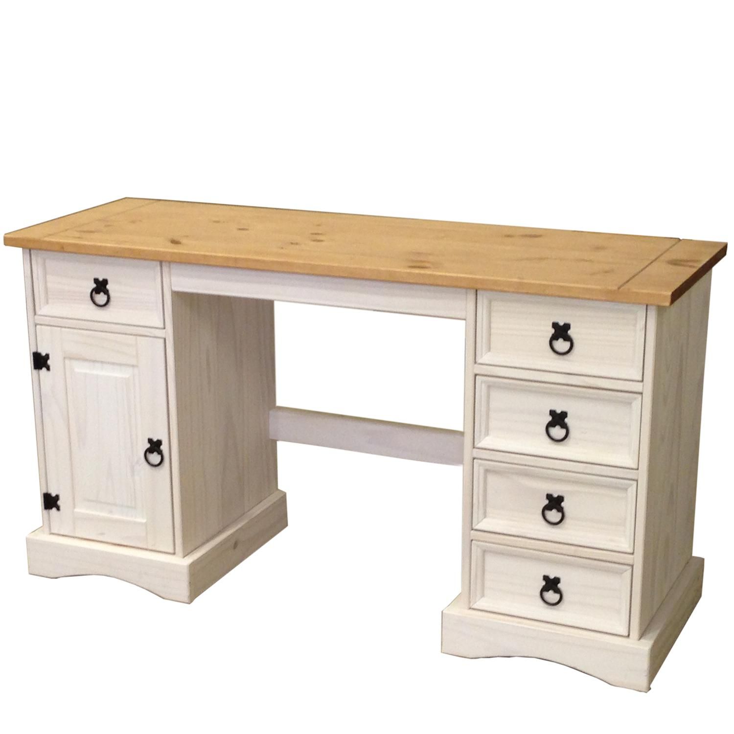 Psací stůl CORONA bílý vosk 16334B - IDEA nábytek