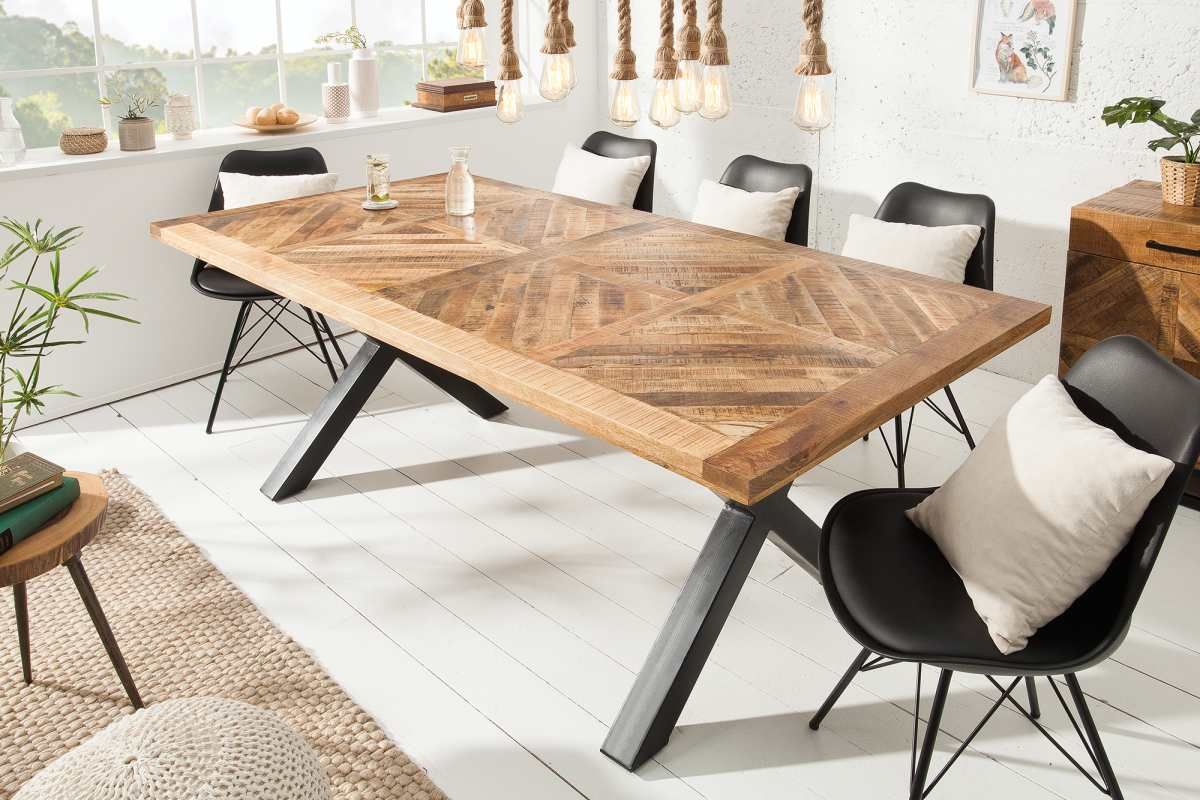 LuxD Designový jídelní stůl Allen Home 200 cm, mango - Estilofina-nabytek.cz