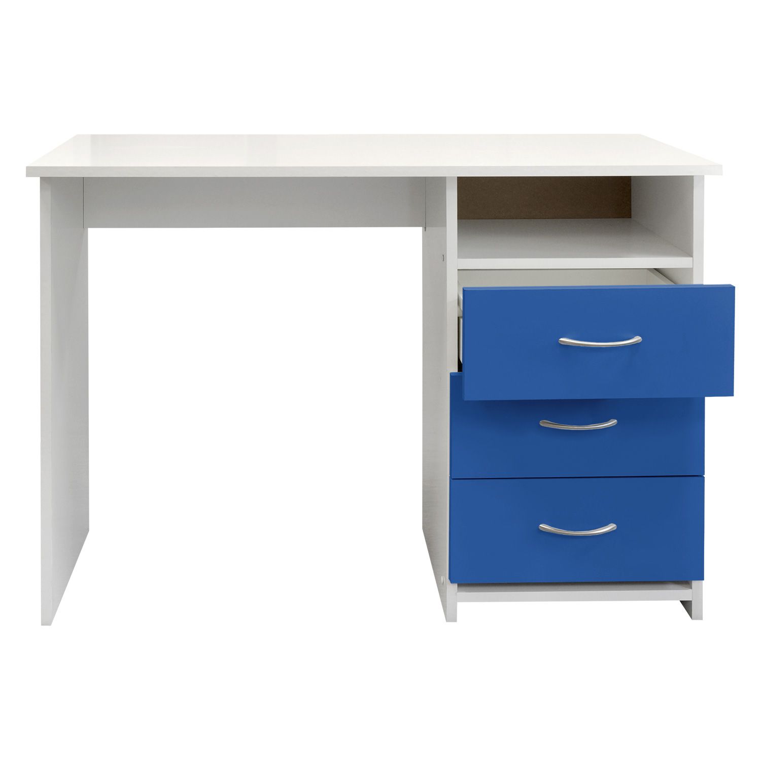 Psací stůl 44 modrá/bílá - IDEA nábytek