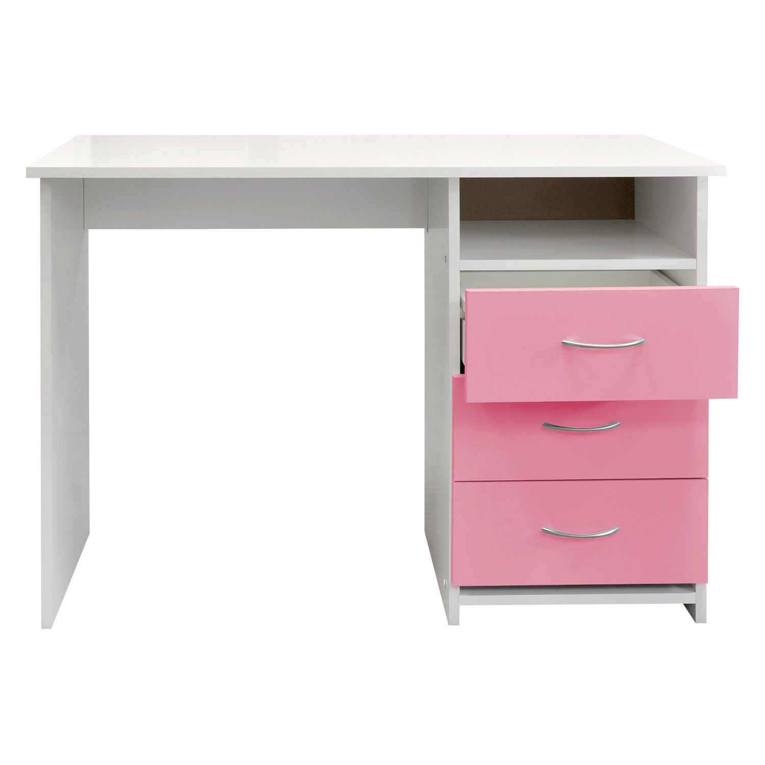 Psací stůl 44 růžová/bílá - IDEA nábytek