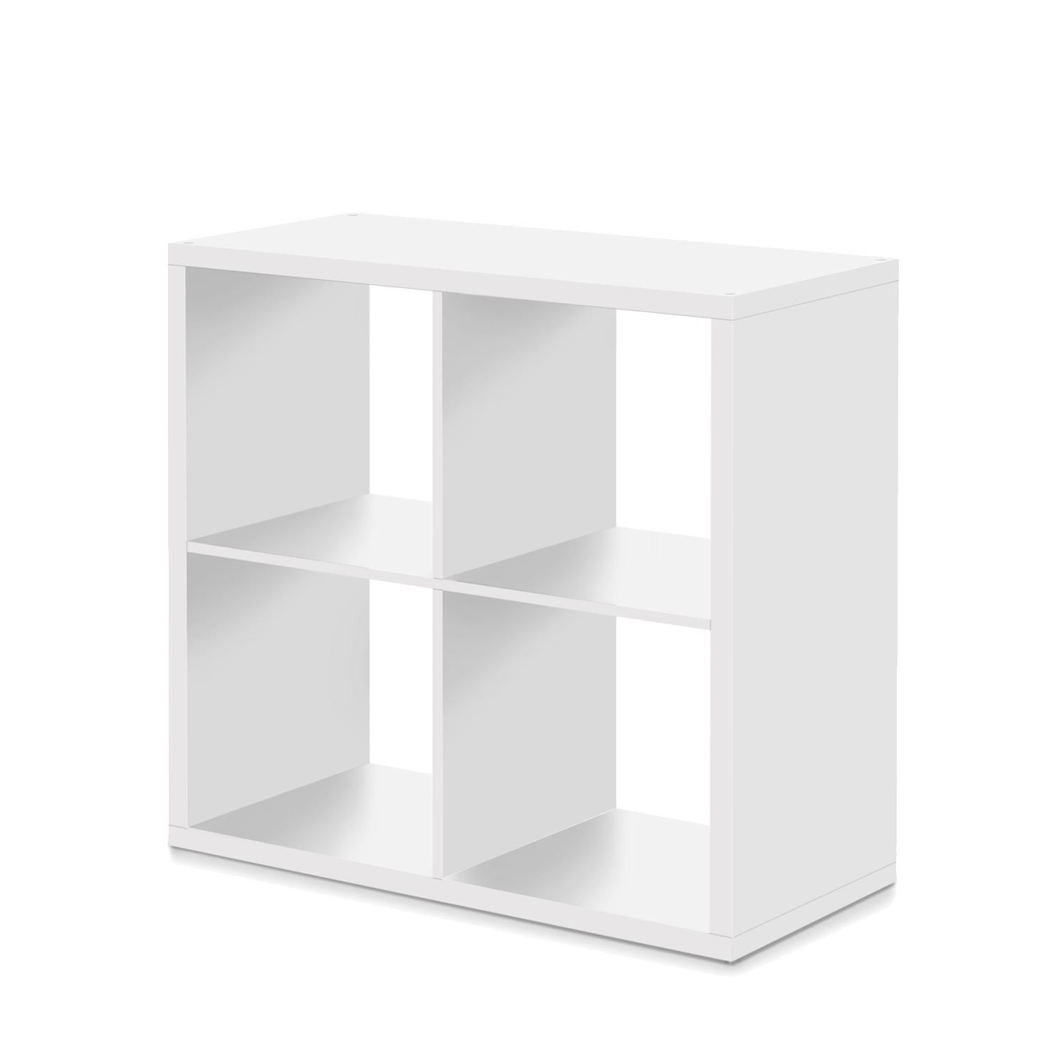Knihovna MAX 4 kostka bílá - IDEA nábytek
