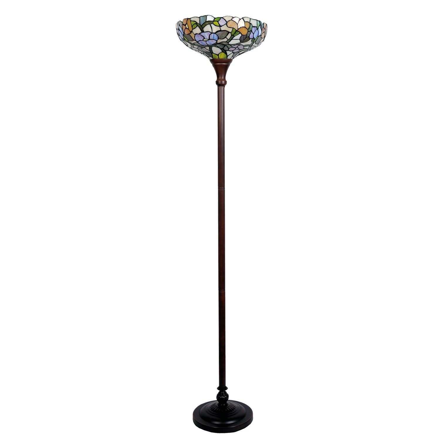Stojací lampa Tiffany Paule – Ø 38*186 cm E27/max 1*60W Clayre & Eef - LaHome - vintage dekorace