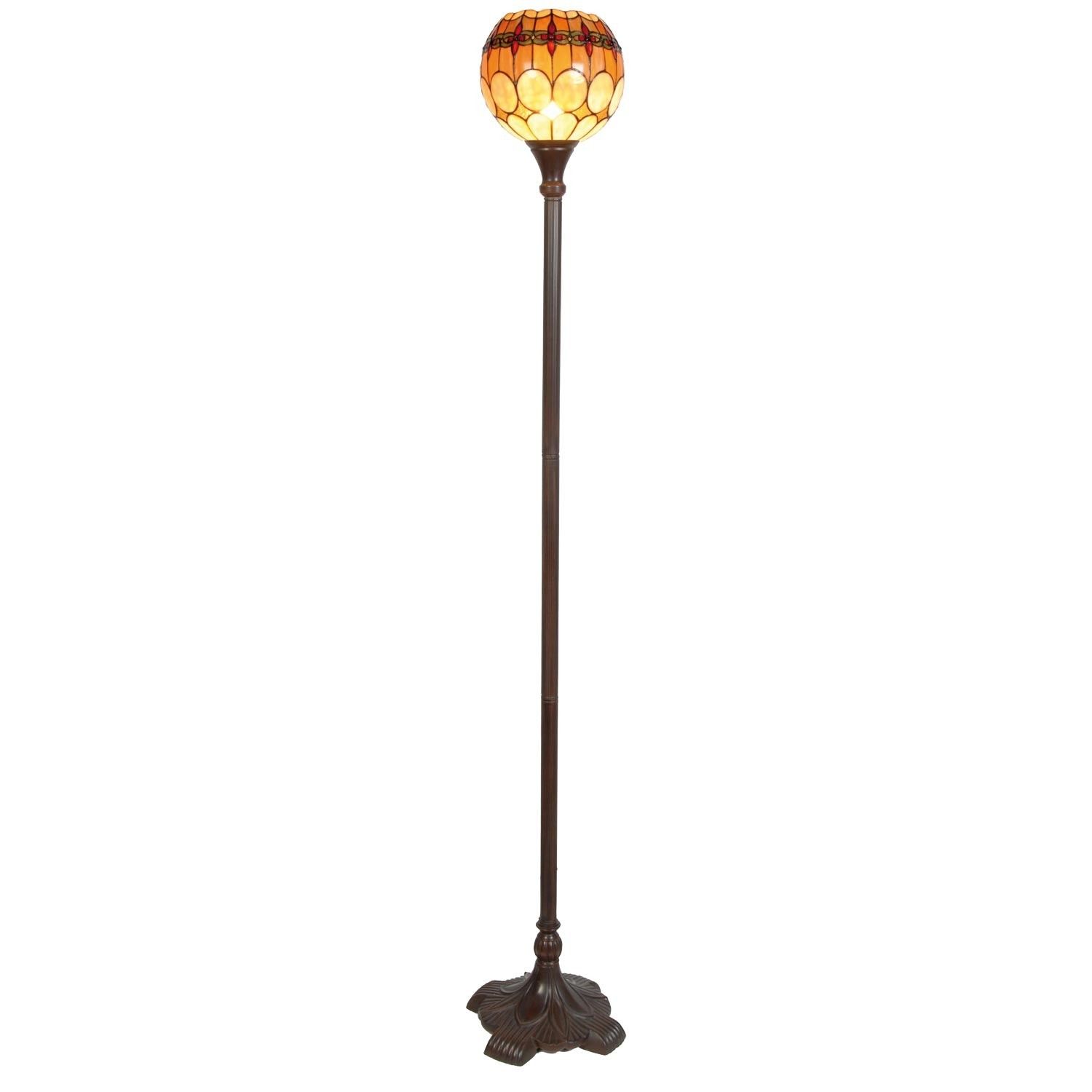 Stojací lampa Tiffany Oxford - Ø 27*184 cm 1x E27 / Max 60W Clayre & Eef - LaHome - vintage dekorace