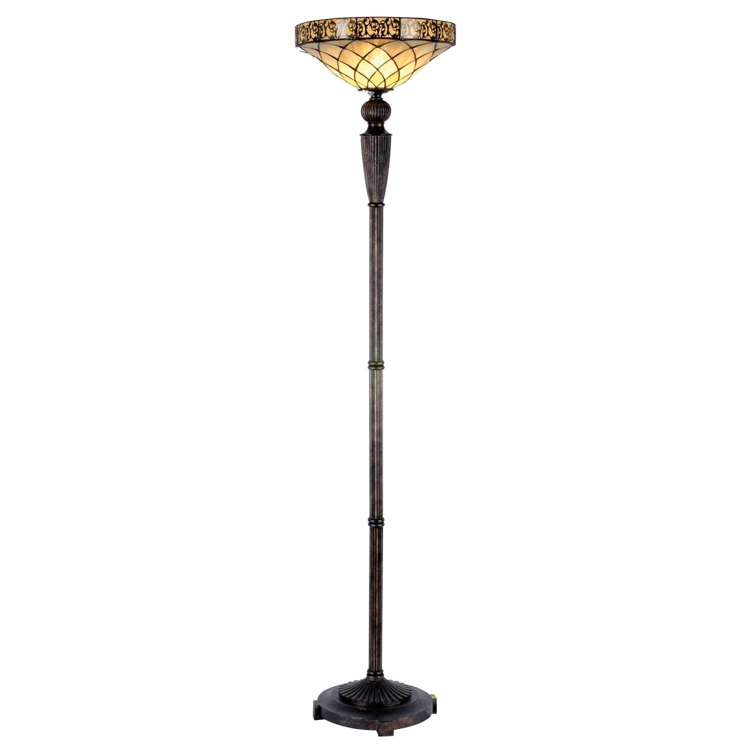 Stojací lampa Tiffany- Ø 41*179 cm 1x E27 / max  Clayre & Eef - LaHome - vintage dekorace