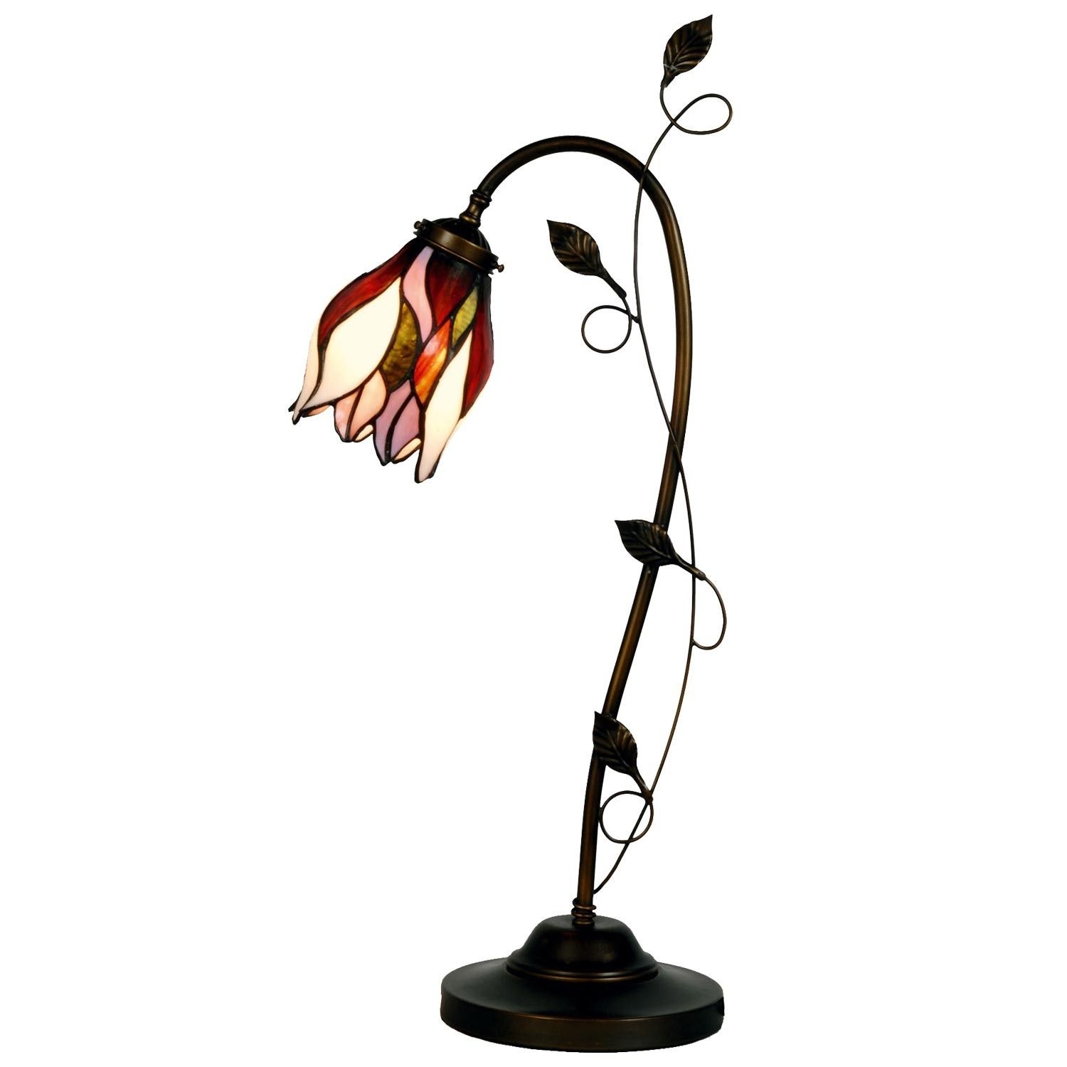 Stolní lampa Tiffany - 34*24*72 cm / E14/max 1*40W Clayre & Eef - LaHome - vintage dekorace