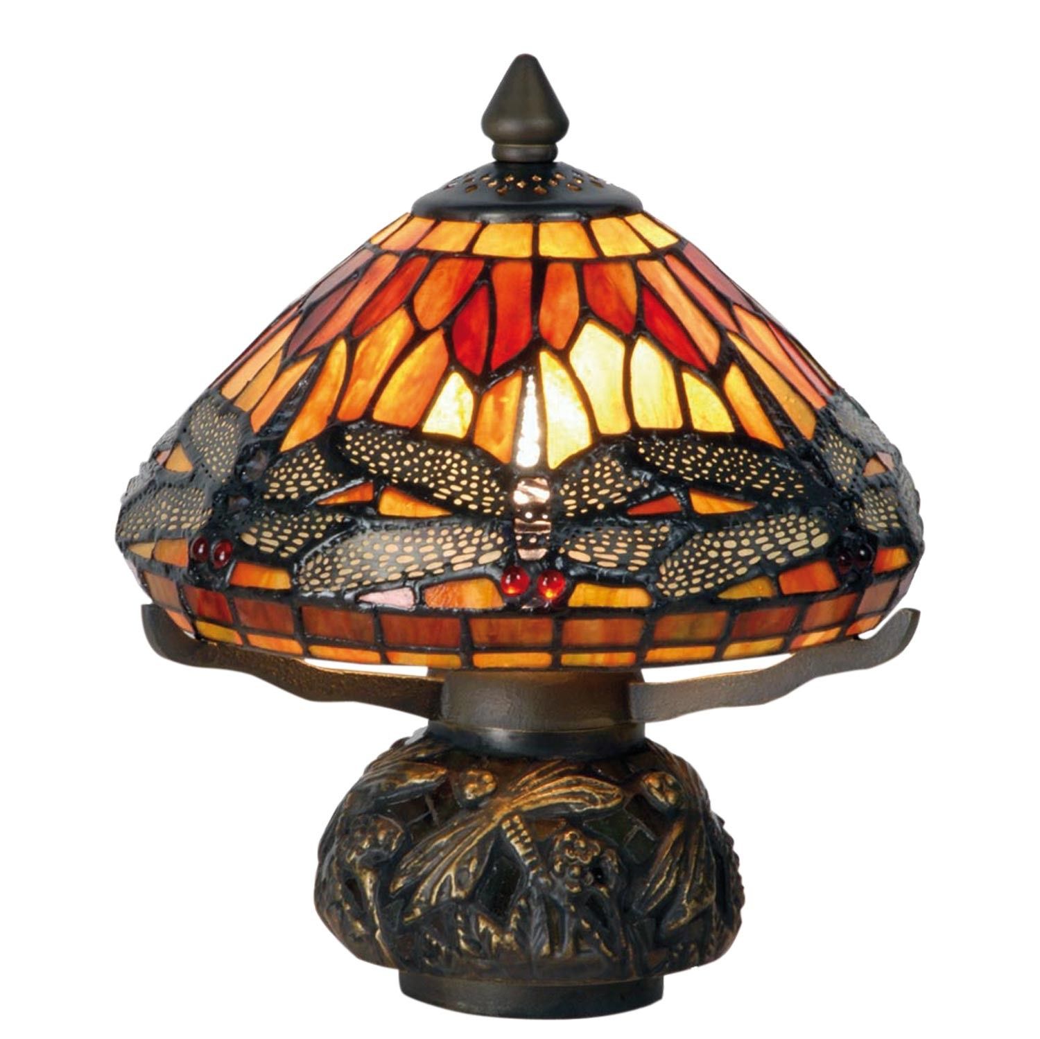 Stolní lampa Tiffany - Ø 22*21 cm 1x E14 / Max 40W Clayre & Eef - LaHome - vintage dekorace