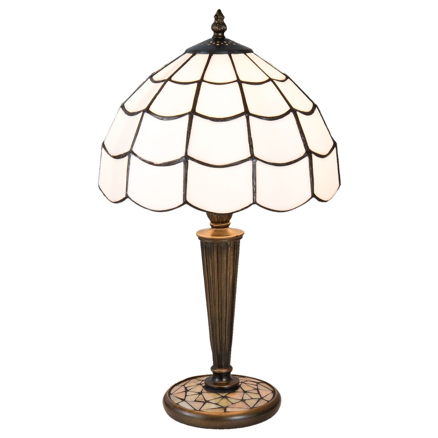 Stolní lampa Tiffany - Ø 25*43 cm / E27/max 1*40W Clayre & Eef - LaHome - vintage dekorace