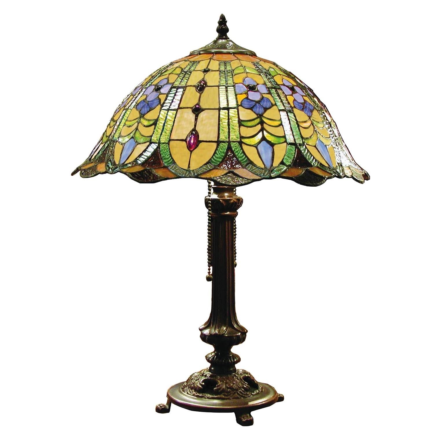 Stolní lampa Tiffany Diamond Clayre & Eef - LaHome - vintage dekorace
