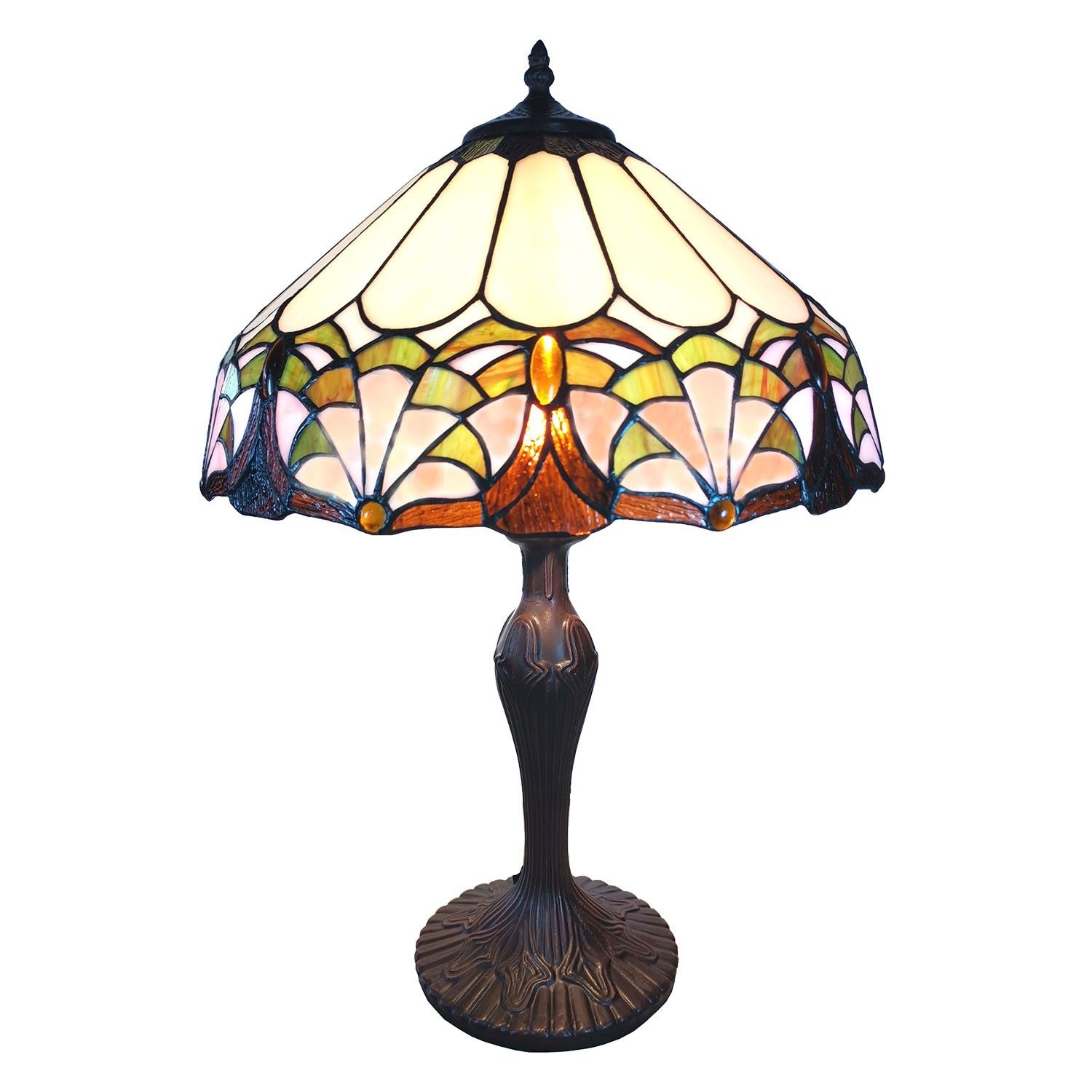 Stolní lampa Tiffany Ellinor - 41*41*59 cm Clayre & Eef - LaHome - vintage dekorace