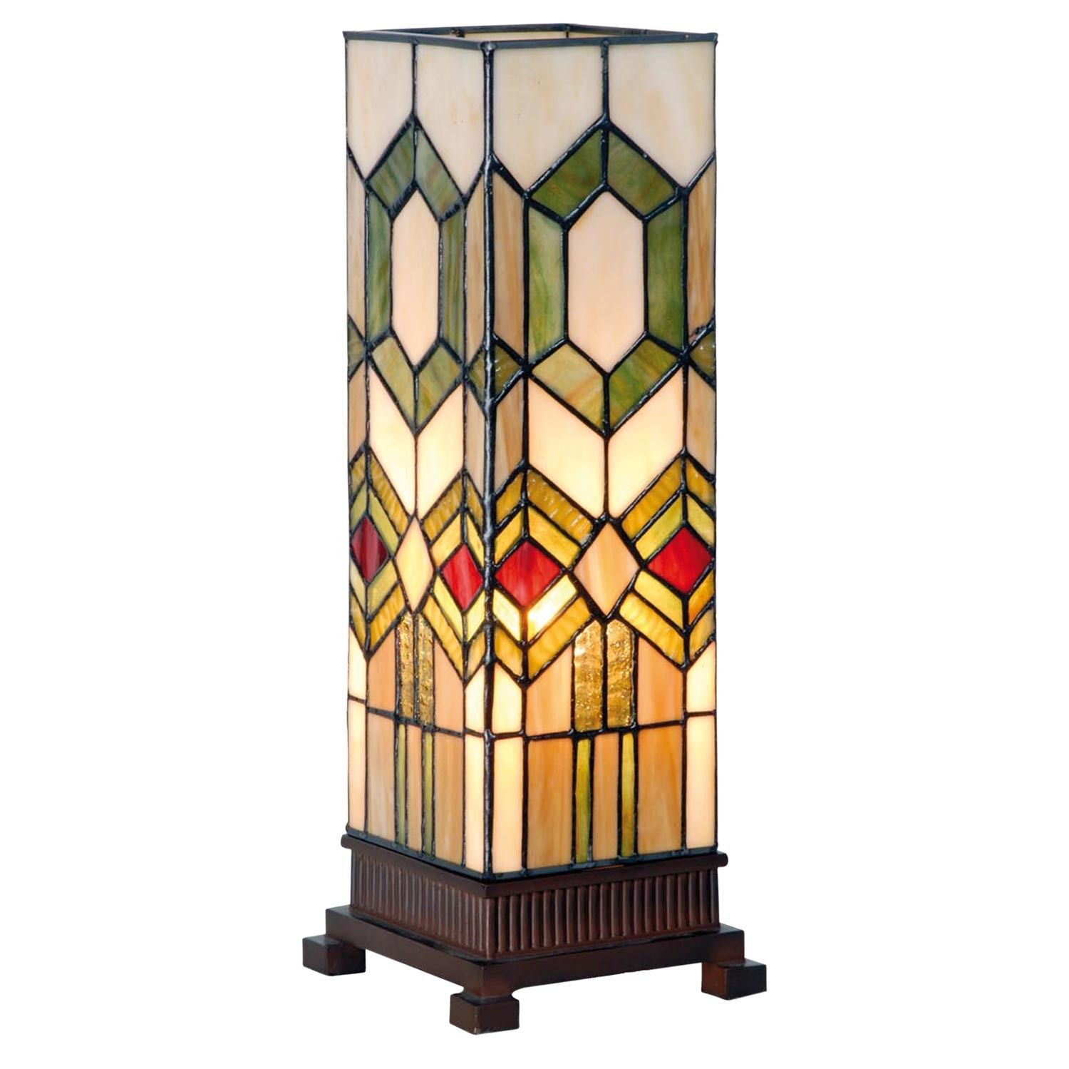 Stolní lampa Tiffany Gonos - 12.5*35 cm 1x E14 / max 40W Clayre & Eef - LaHome - vintage dekorace