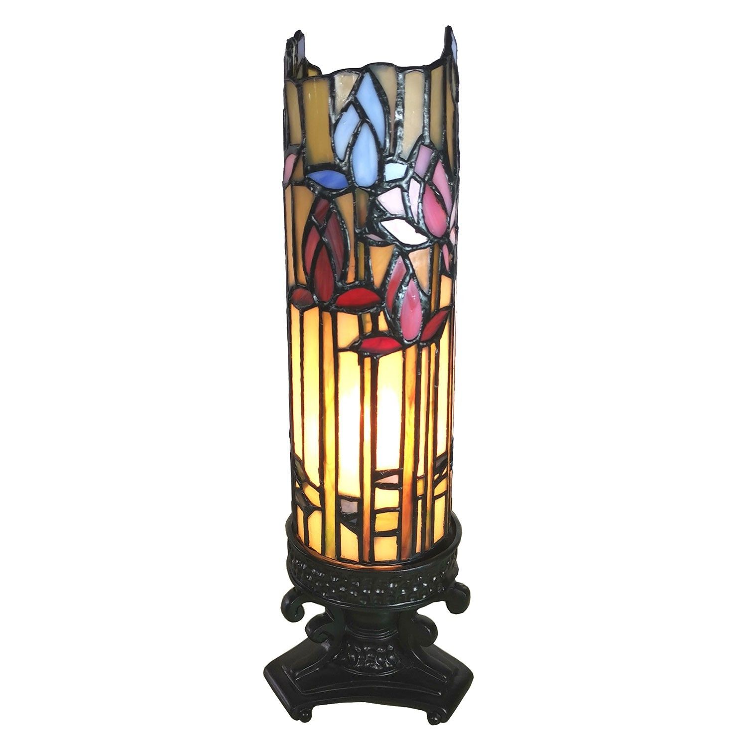 Stolní lampa Tiffany Nenuphar - 15*15*27 cm Clayre & Eef - LaHome - vintage dekorace