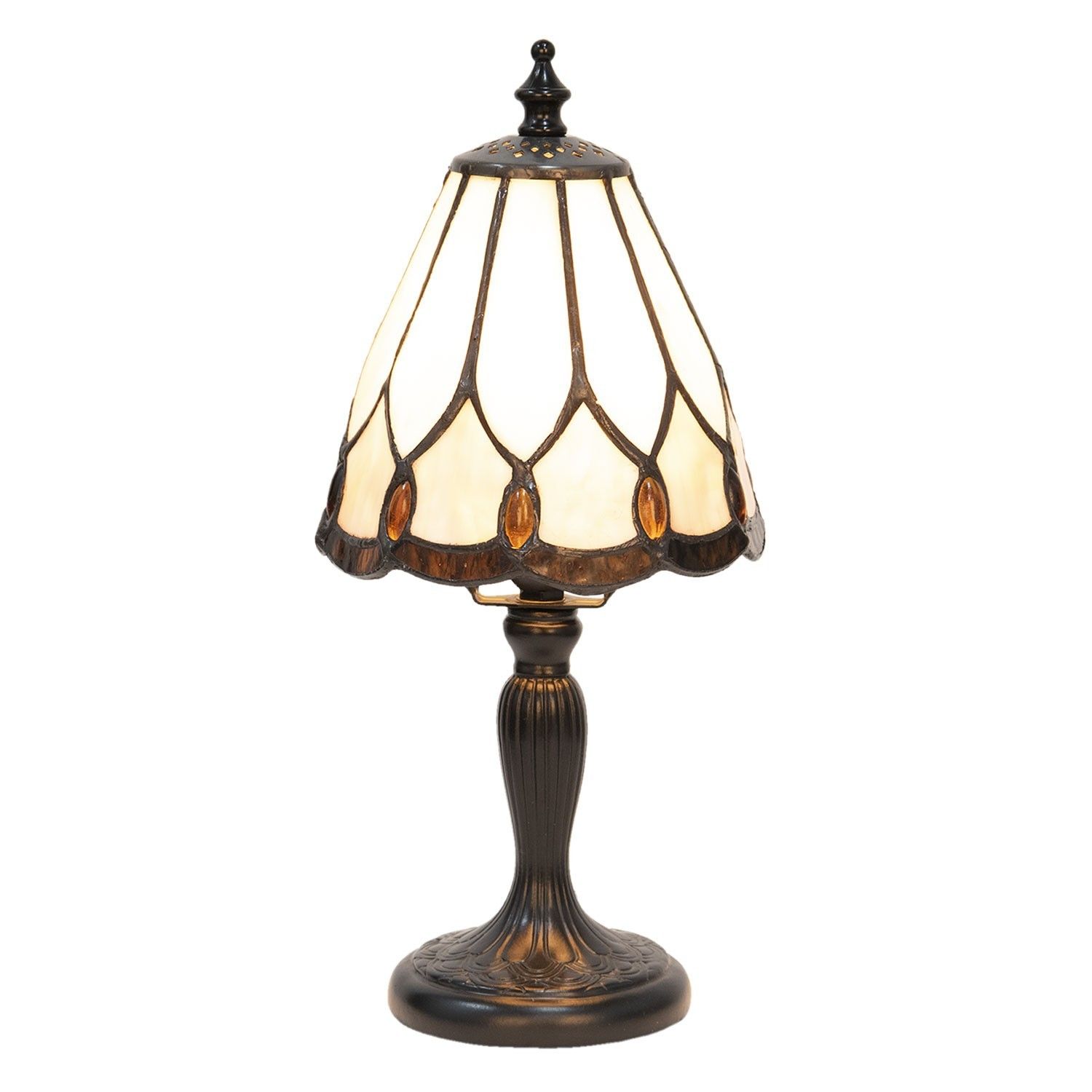 Stolní lampa Tiffany Odila - Ø 14*31 cm Clayre & Eef - LaHome - vintage dekorace
