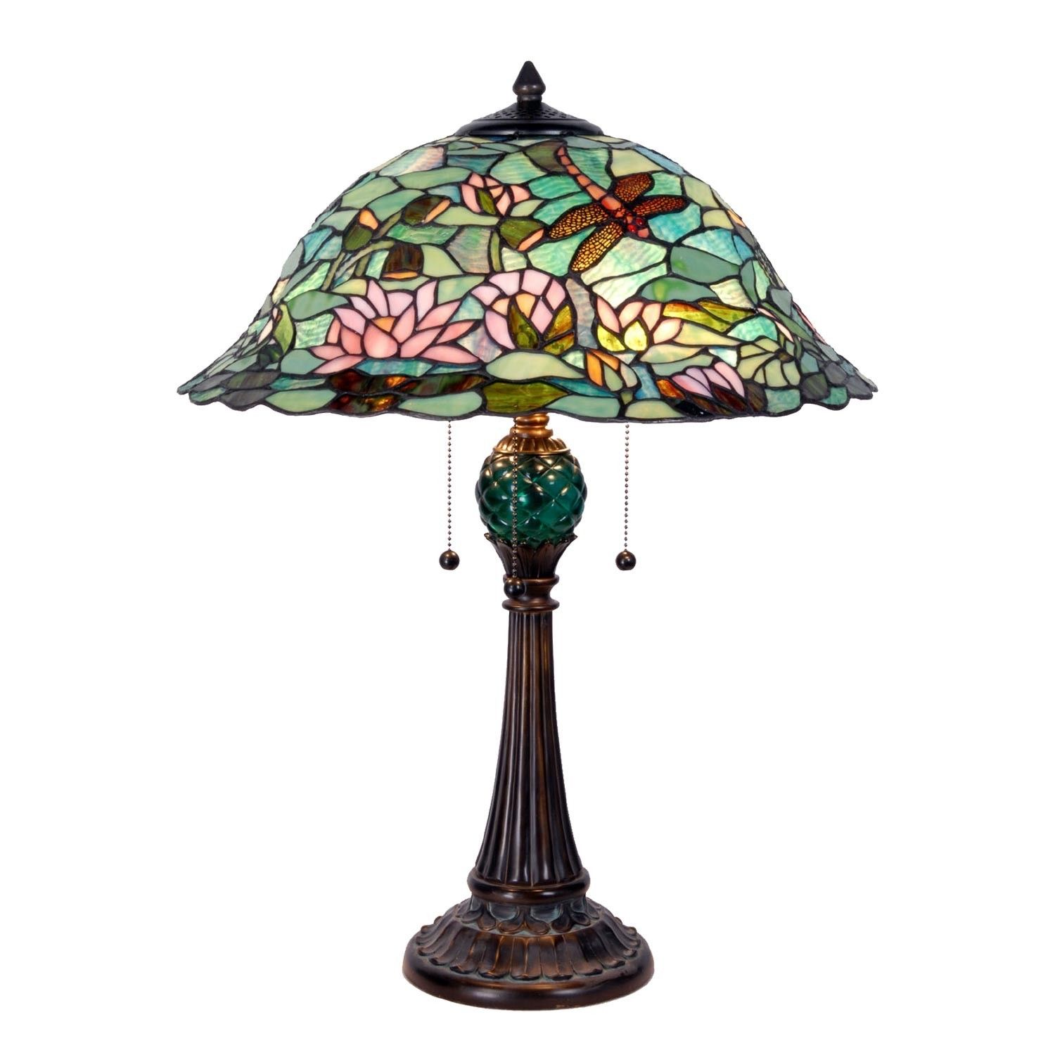 Stolní lampa Tiffany POND - Ø 47*60 cm  Clayre & Eef - LaHome - vintage dekorace