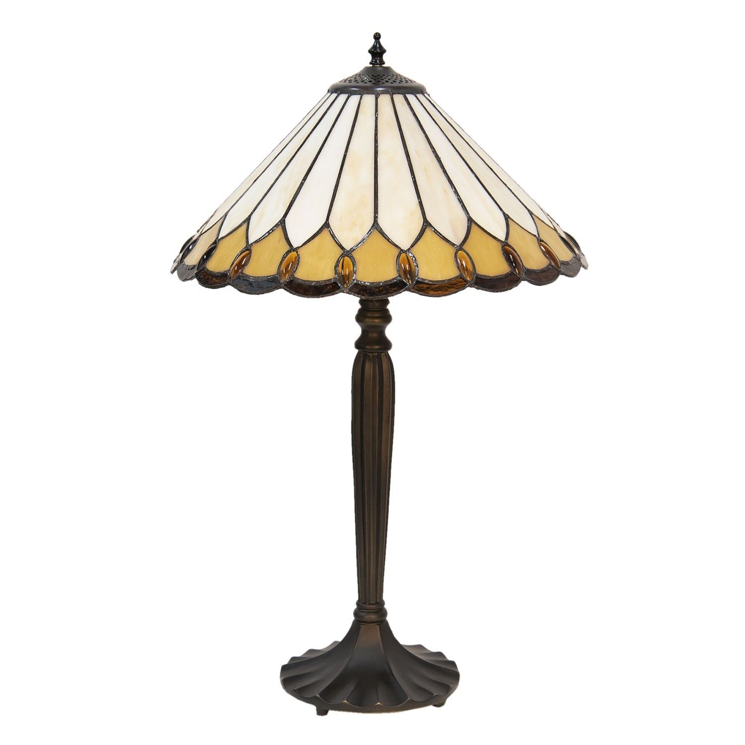 Tiffany stolní lampa Shantell - Ø 40*62 cm Clayre & Eef - LaHome - vintage dekorace