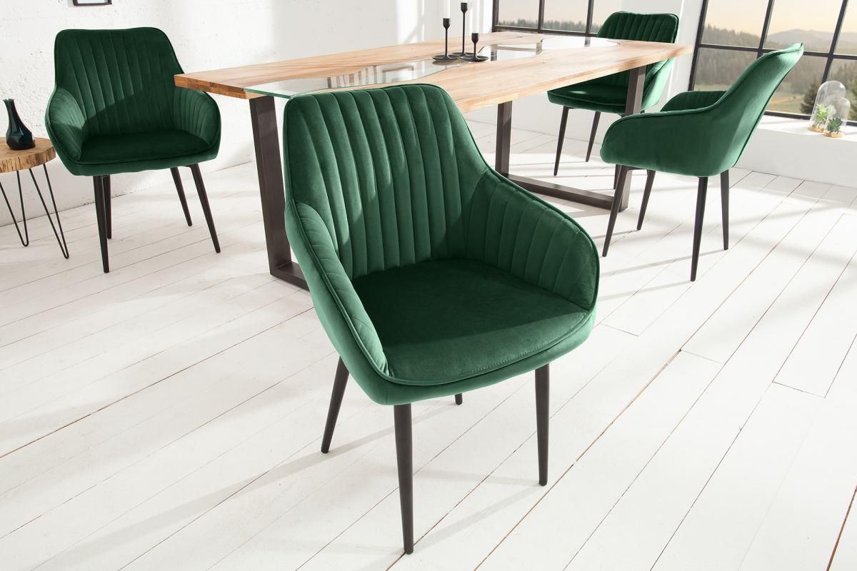 LuxD Designová židle Esmeralda zelená - Estilofina-nabytek.cz
